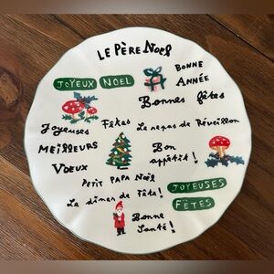 Anthropologie in collaboration with Nathalie Lete Christmas plate